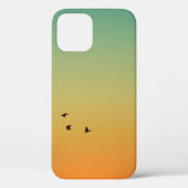 SILHOUETTE VAN VOGELS DIE TIJDENS DE SUNSET VLIEGE Case-Mate iPhone CASE (Achterkant)