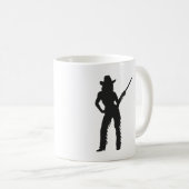 Silhouette van Western Cowgirl Koffiemok (Voorkant rechts)