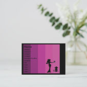 Silhouette visitekaartjes (Staand voorkant)