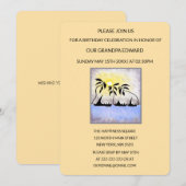 Silhouette Volle Maan Zeilen Verjaardag Uitnodigin Kaart (Voorkant / Achterkant)