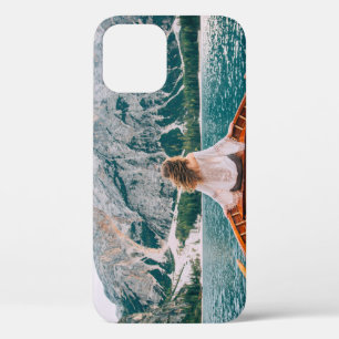 Silhouette Vrouw Alpine Lake Natuur Case-Mate iPhone Case