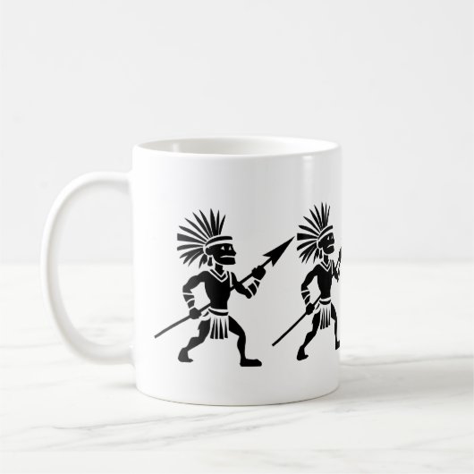 Silhouette Warrior Koffiemok (Links)