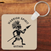 Silhouette Warrior Sleutelhanger (Achterkant)