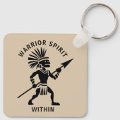 Silhouette Warrior Sleutelhanger (Achterkant)