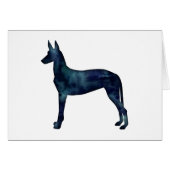 Silhouette Waterverf voor farao Hound Black (Voorkant Horizontaal)