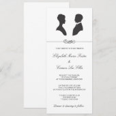  Silhouette Wedding Kaart (Voorkant / Achterkant)