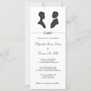  Silhouette Wedding Kaart
