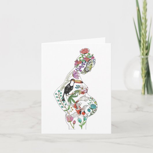 Silhouette Wenskaart Kaart (Voorkant)