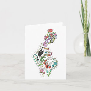 Silhouette Wenskaart Kaart