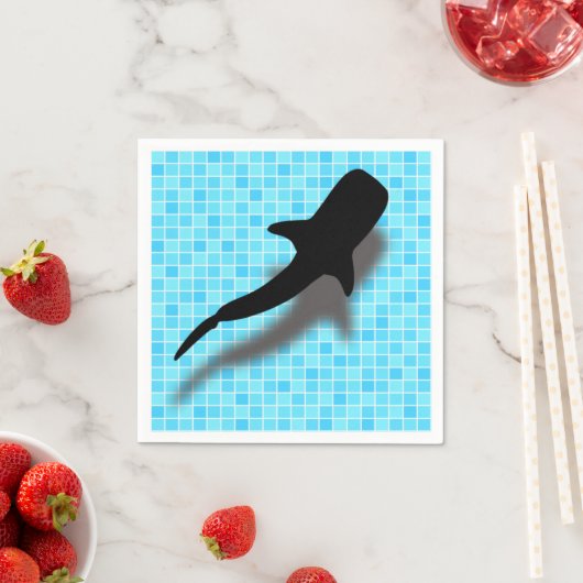 Silhouette Whale Shark in zwempool Servet (Insitu)