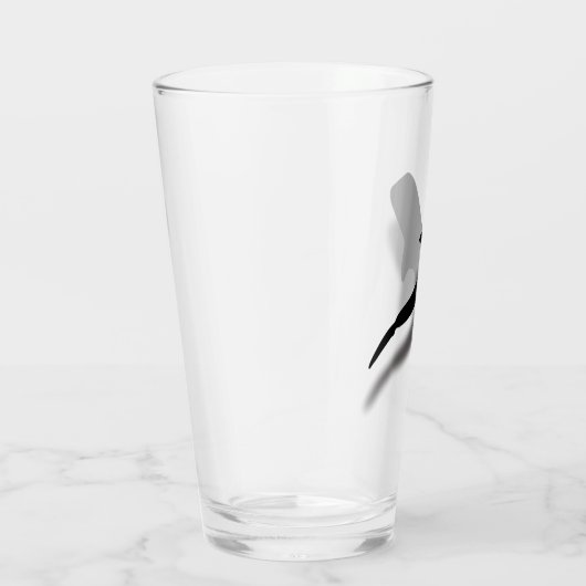 Silhouette Whale Shark met Shadow Beach Glas (Rechts)