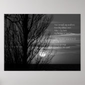 Silhouette Winter Tree-inspiratie Poster (Voorkant)