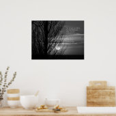 Silhouette Winter Tree-inspiratie Poster (Keuken)
