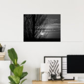 Silhouette Winter Tree-inspiratie Poster (Thuiskantoor)
