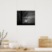 Silhouette Winter Tree-inspiratie Poster (Keuken)