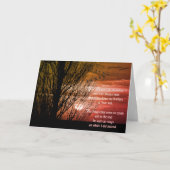 Silhouette Winter Tree met vogels Kaart (Gele Bloem)