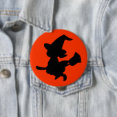 Silhouette Witch Button (In situ)