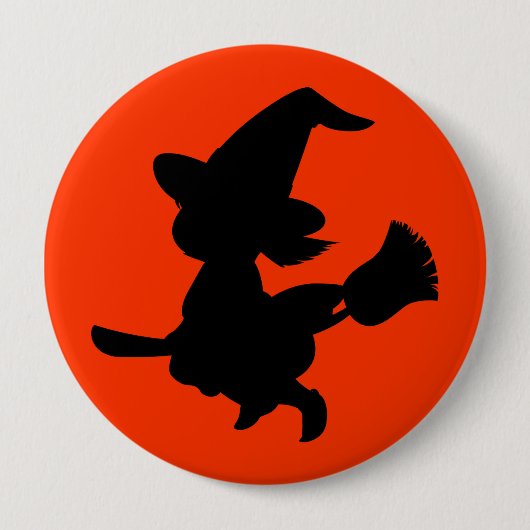 Silhouette Witch Button (Voorkant)