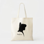  Silhouette Woman in Pet Personal Tote Bag (Voorkant)