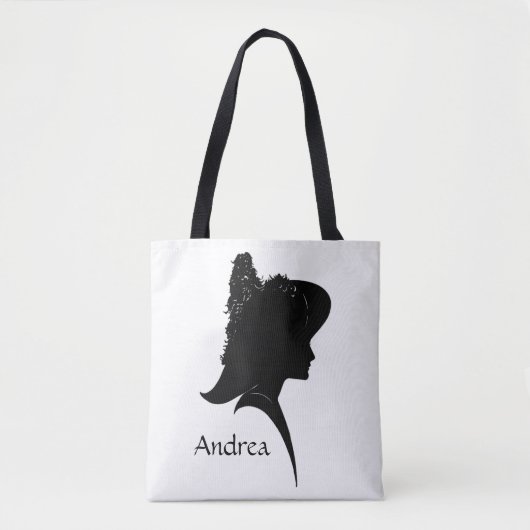  Silhouette Woman in Pet Personal Tote Bag (Voorkant)