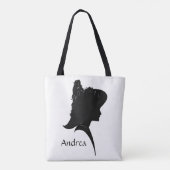  Silhouette Woman in Pet Personal Tote Bag (Achterkant)