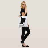  Silhouette Woman in Pet Personal Tote Bag (Op model)