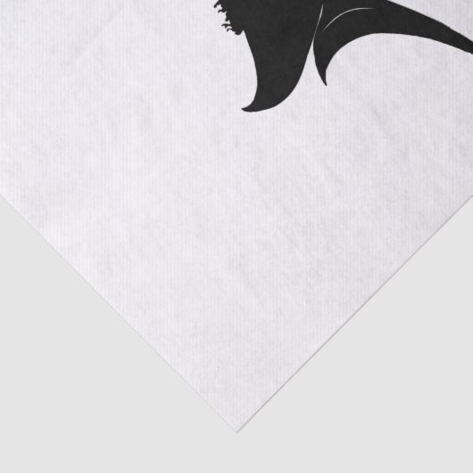  Silhouette Woman in Pet Tissuepapier (Detail)