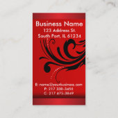 Silhouette Woman Salon Hair Stylist | Beroepsbeoef Visitekaartje (Achterkant)