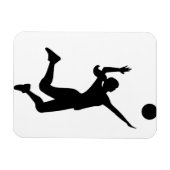 silhouette women's volleyball magneet (Horizontaal)