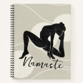 Silhouette yoga meditation journal namaste zen notitieboek (Voorkant)