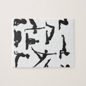 Silhouette Yoga pose Legpuzzel (Horizontaal)