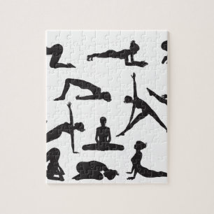 Silhouette Yoga pose Legpuzzel