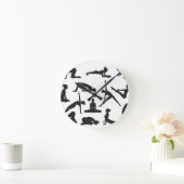 Silhouette Yoga pose Ronde Klok (Huis)