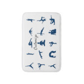 Silhouette Yoga Poses Thunder_Cove Badmat (Voorkant Verticaal)