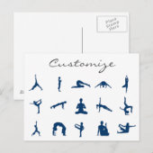 Silhouette Yoga Poses Thunder_Cove Briefkaart (Voorkant / Achterkant)