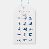 Silhouette Yoga Poses Thunder_Cove Cadeaulabel (Achterkant)
