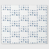 Silhouette Yoga Poses Thunder_Cove Cadeaupapier (Vlak)