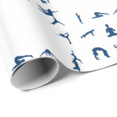 Silhouette Yoga Poses Thunder_Cove Cadeaupapier (Rol Hoek)