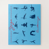 Silhouette Yoga Poses Thunder_Cove Legpuzzel (Verticaal)