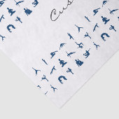 Silhouette Yoga Poses Thunder_Cove Tissuepapier (Detail)