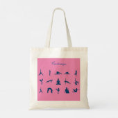 Silhouette Yoga Poses Thunder_Cove Tote Bag (Achterkant)