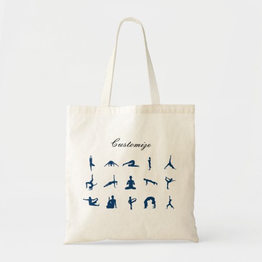 Silhouette Yoga Poses Thunder_Cove Tote Bag (Voorkant)