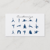 Silhouette Yoga Poses Thunder_Cove Visitekaartje (Achterkant)