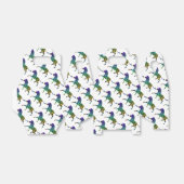 Silhouette Zebra Black en Rainbow Bedankdoosjes (Uitgevouwen)