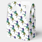 Silhouette Zebra Black en Rainbow Bedankdoosjes (Geopend)