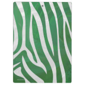 Silhouette Zebra Black en Rainbow Klembord (Achterkant)