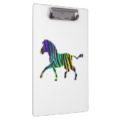 Silhouette Zebra Black en Rainbow Klembord (Rechts)