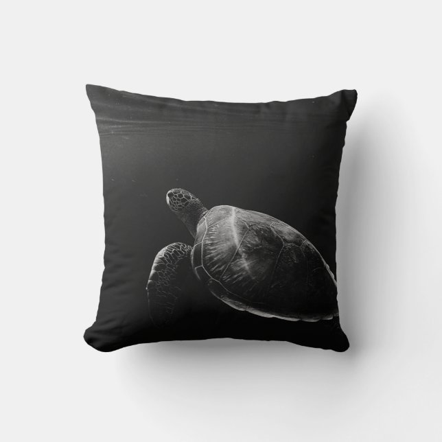 SILHOUETTE ZEE TURTLE ONDERWATER KUSSEN (Voorkant)