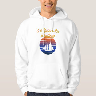 Silhouette Zeilboot Zonsondergang Ik Had Liever Ge Hoodie