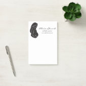 Silhouette Zwangere Vrouw Belly Heart Post-it® Notes (Kantoor)